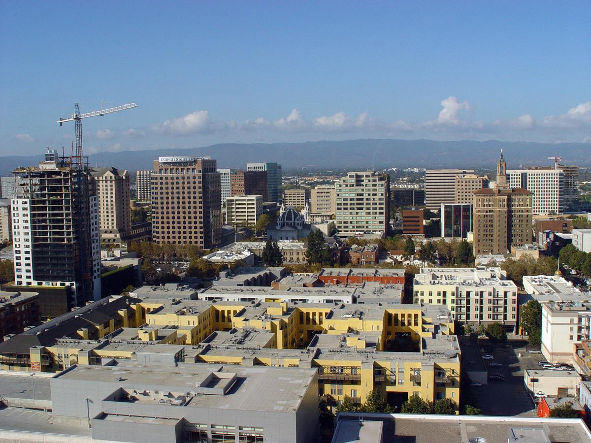 Thung lũng Silicon của thành phố thủ phủ San Jose, California, vào ngày 02/10/2007. (Ảnh: Helene Labriet-Gross/AFP qua Getty Images)