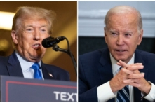 Cựu Tổng thống Donald Trump và Tổng thống Joe Biden. (Ảnh bên trái: Scott Eisen/Getty Images; ảnh bên phải: Drew Angerer/Getty Images)