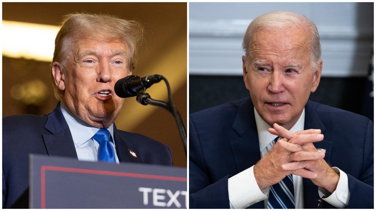 Cựu Tổng thống Donald Trump và Tổng thống Joe Biden. (Ảnh bên trái: Scott Eisen/Getty Images; ảnh bên phải: Drew Angerer/Getty Images)