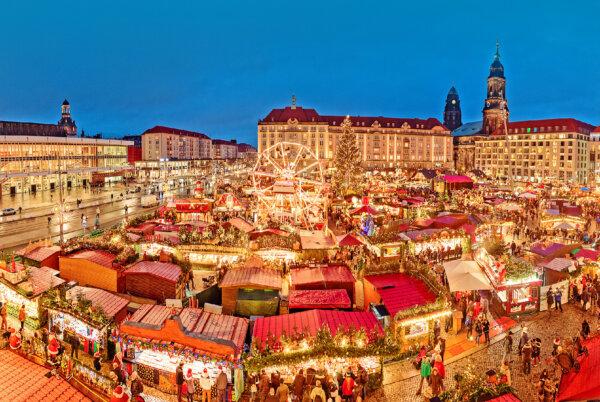 Khu chợ Giáng Sinh ở thành phố Dresden, nước Đức, thu hút du khách từ khắp nơi trên thế giới. (Ảnh: Fivestars00/Dreamstime)