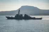 Tàu khu trục mang phi đạn hành trình USS Carney ở Vịnh Souda, Hy Lạp, trong một bức ảnh tư liệu. (Ảnh: Hạ Sĩ quan Hải quân Cấp 3 Bill Dodge/Hải quân Hoa Kỳ qua AP)