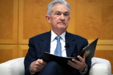 Chủ tịch Hệ thống Dự trữ Liên bang Jerome Powell tại Hội nghị Nghiên cứu Jacques Polak tại Quỹ Tiền tệ Quốc tế ở Hoa Thịnh Đốn hôm 09/11/2023. (Ảnh: Mark Schiefelbein/AP Photo)