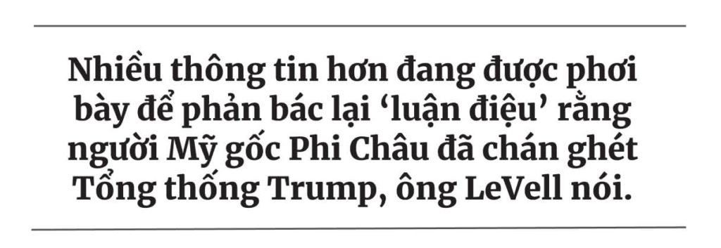 Cử tri Mỹ gốc Phi Châu ngày càng ủng hộ cựu TT Trump