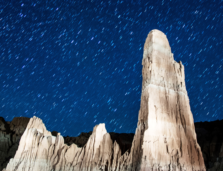 Ảnh chụp mưa sao băng Perseids vào ngày 12/08/2013. (Ảnh: Ethan Miller/Getty Images)