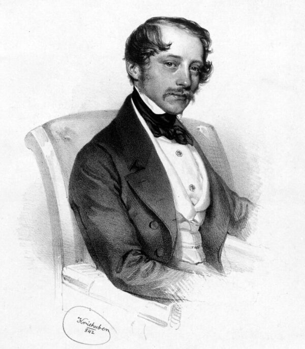 Nhạc trưởng Otto Nicolai đã đưa Dàn nhạc giao hưởng Vienna Philharmonic lên tiêu chuẩn quốc tế. Bản in thạch bản về ông Nicolai năm 1842. (Ảnh: Tài liệu công cộng)