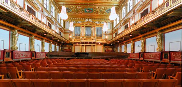 Khán phòng Lớn (The Great Hall) còn được gọi là Khán phòng Vàng (The Golden Hall), trong Nhà hát Musikverein của thành phố Vienna, nước Áo. (Ảnh: Clemens Pfeiffer/CC BY-SA 3.0)