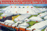 Bích chương đoàn xiếc “Barnum & Bailey Greatest Show on Earth” (Buổi biểu diễn vĩ đại nhất trái đất của Barnum & Bailey), khoảng năm 1899. (Ảnh: Tài liệu công cộng)