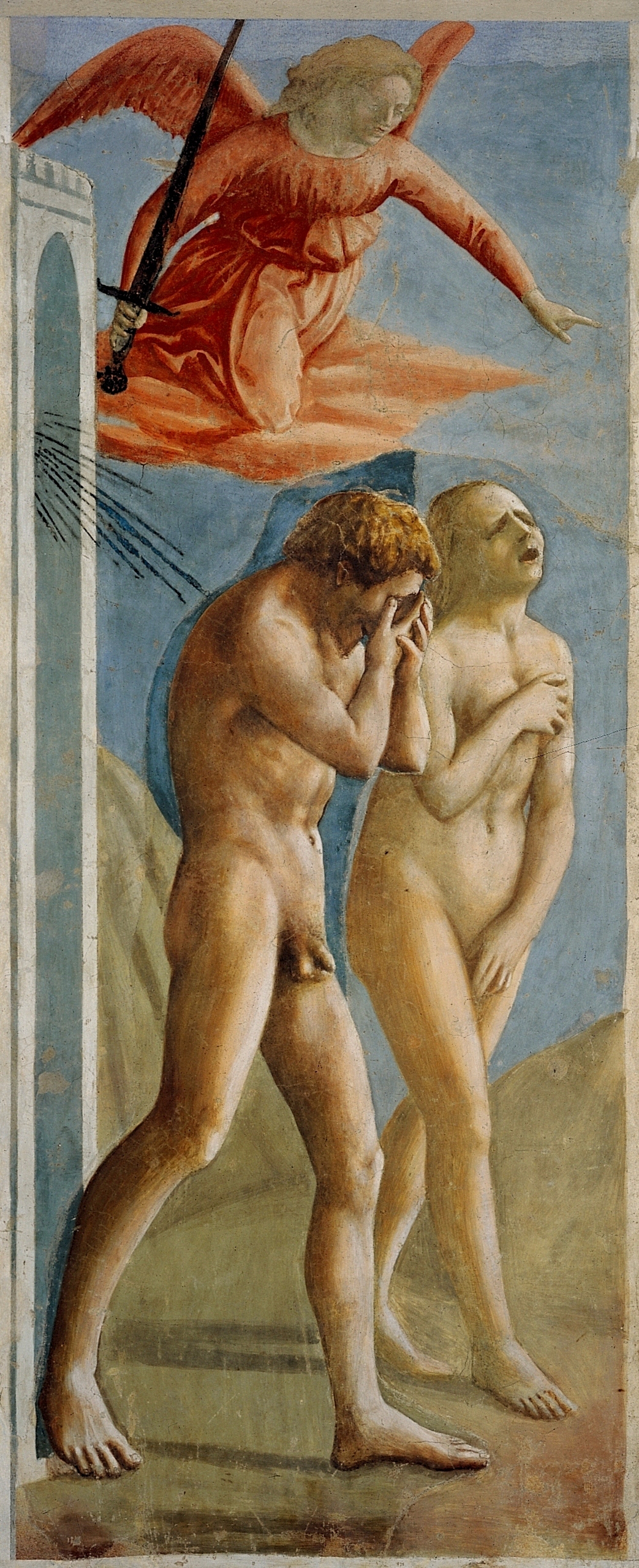 “Adam và Eva bị đuổi khỏi Vườn Địa Đàng,” danh họa Masaccio sáng tác vào khoảng năm 1427. (Tư liệu công cộng)