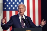 Tổng thống Joe Biden trình bày trong một sự kiện tranh cử tại Cao đẳng Cộng đồng Quận Montgomery, ở Blue Bell, Pennsylvania, hôm 05/01/2024. (Ảnh: Drew Angerer/Getty Images)