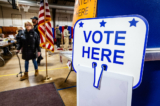 Cử tri bỏ phiếu tại Portsmouth, New Hampshire, hôm 23/01/2024. (Ảnh: John Fredricks/The Epoch Times)
