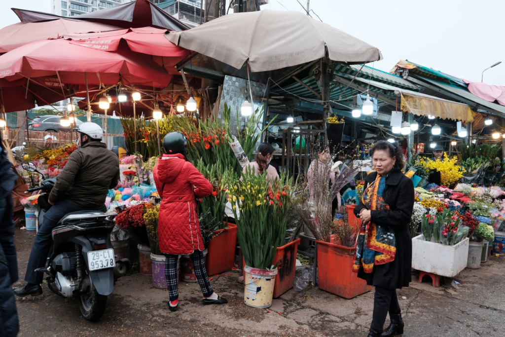 Phóng sự ảnh: Chợ hoa Hà Nội - Sắc Xuân xua tan giá lạnh