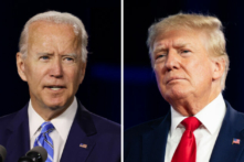 Tổng thống Joe Biden (trái) và cựu Tổng thống Donald Trump. (Ảnh: Ảnh minh họa của The Epoch Times/Getty Images)