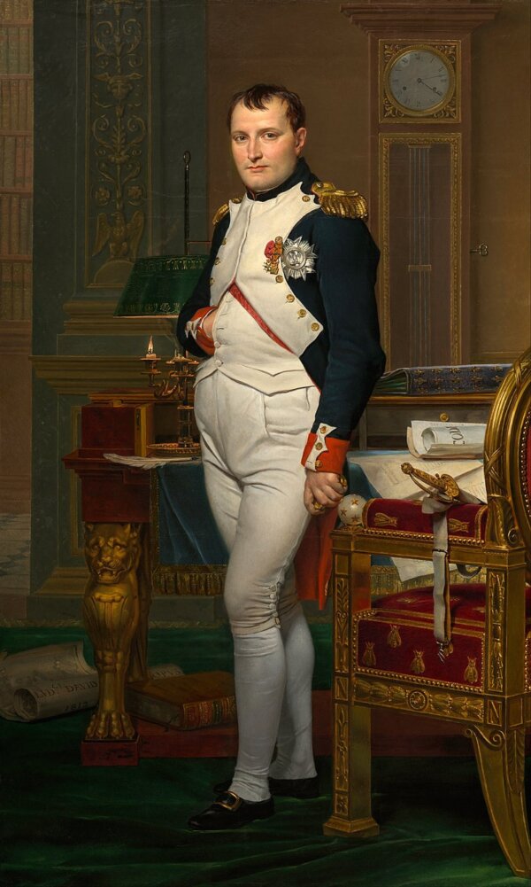 Napoléon trong phòng nghiên cứu tại Tuileries, năm 1812, của Jacques-Louis David. (Ảnh: Tài liệu công cộng)