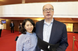 Ông Jeffrey Clark thưởng thức buổi diễn ban chiều của Shen Yun tại Nhà hát Opera Trung tâm Kennedy ở Hoa Thịnh Đốn, hôm 27/01/2024. (Ảnh: Jenny Jing/The Epoch Times)