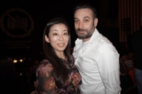 Anh Simon Penn và bạn anh, cô Sarah thưởng thức Nghệ thuật Biểu diễn Shen Yun tại Nhà hát Eventim Apollo ở London, Vương quốc Anh hôm 04/02/2024. (Ảnh: Mary Mann/The Epoch Times)