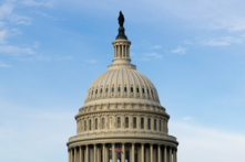 Tòa nhà Quốc hội Hoa Kỳ ở Hoa Thịnh Đốn hôm 08/02/2024. Các thượng nghị sĩ tiếp tục làm việc để thông qua dự luật lưỡng đảng đã được đàm phán lâu nay sẽ gửi hàng tỷ USD viện trợ cho Israel, Ukraine, và Đài Loan. (Ảnh: Julia Nikhinson/Getty Images)