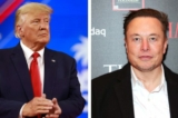 Ông Donald Trump và ông Elon Musk. (Ảnh: Joe Raedle/Getty Images; Theo Wargo/Getty Images cho TIME)