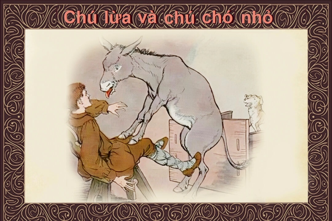 Truyện ngụ ngôn Aesop: Chú lừa và chú chó nhỏ