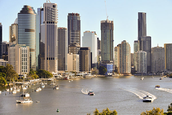 Trung tâm thành phố Brisbane, Úc. (Ảnh: AAP Image/Darren England)