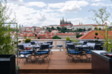 Quang cảnh lâu đài Prague nhìn từ nhà hàng Miru. (Ảnh: Đăng dưới sự cho phép của khách sạn Four Seasons)