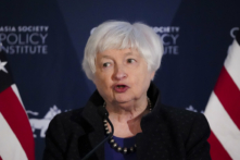 Bộ trưởng Ngân khố Janet Yellen nói chuyện tại một sự kiện về chiến lược kinh tế của chính phủ Tổng thống Biden đối với khu vực Ấn Độ Dương-Thái Bình Dương ở Hoa Thịnh Đốn hôm 02/11/2023. (Ảnh: Madalina Vasiliu/The Epoch Times)