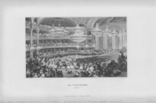 Bản in khắc khán phòng Nhà hát opera Paris, khoảng năm 1875 - 1900. (Ảnh: Kean Collection/Archive Photos/Getty Images)