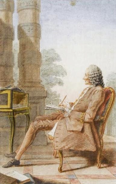 Chân dung nhà soạn nhạc Rameau, của họa sỹ Louis Carrogis Carmontelle, năm 1760. (Ảnh: Tư liệu công cộng)