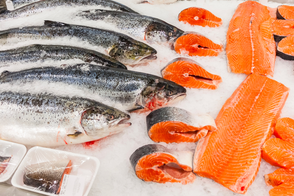 Cá béo như cá hồi là nguồn CoQ10 chính. (Ảnh: FotograFFF/Shutterstock)