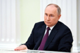 Tổng thống Nga Vladimir Putin tại Điện Kremlin ở Moscow hôm 18/03/2024. (Ảnh: GRIGORY SYSOYEV/POOL/AFP qua Getty Images)