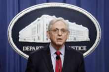 Tổng Chưởng lý Merrick Garland tại Hoa Thịnh Đốn, hôm 21/03/2024. (Ảnh: Anna Moneymaker/Getty Images)