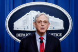 Tổng Chưởng lý Merrick Garland tại Hoa Thịnh Đốn, hôm 21/03/2024. (Ảnh: Anna Moneymaker/Getty Images)