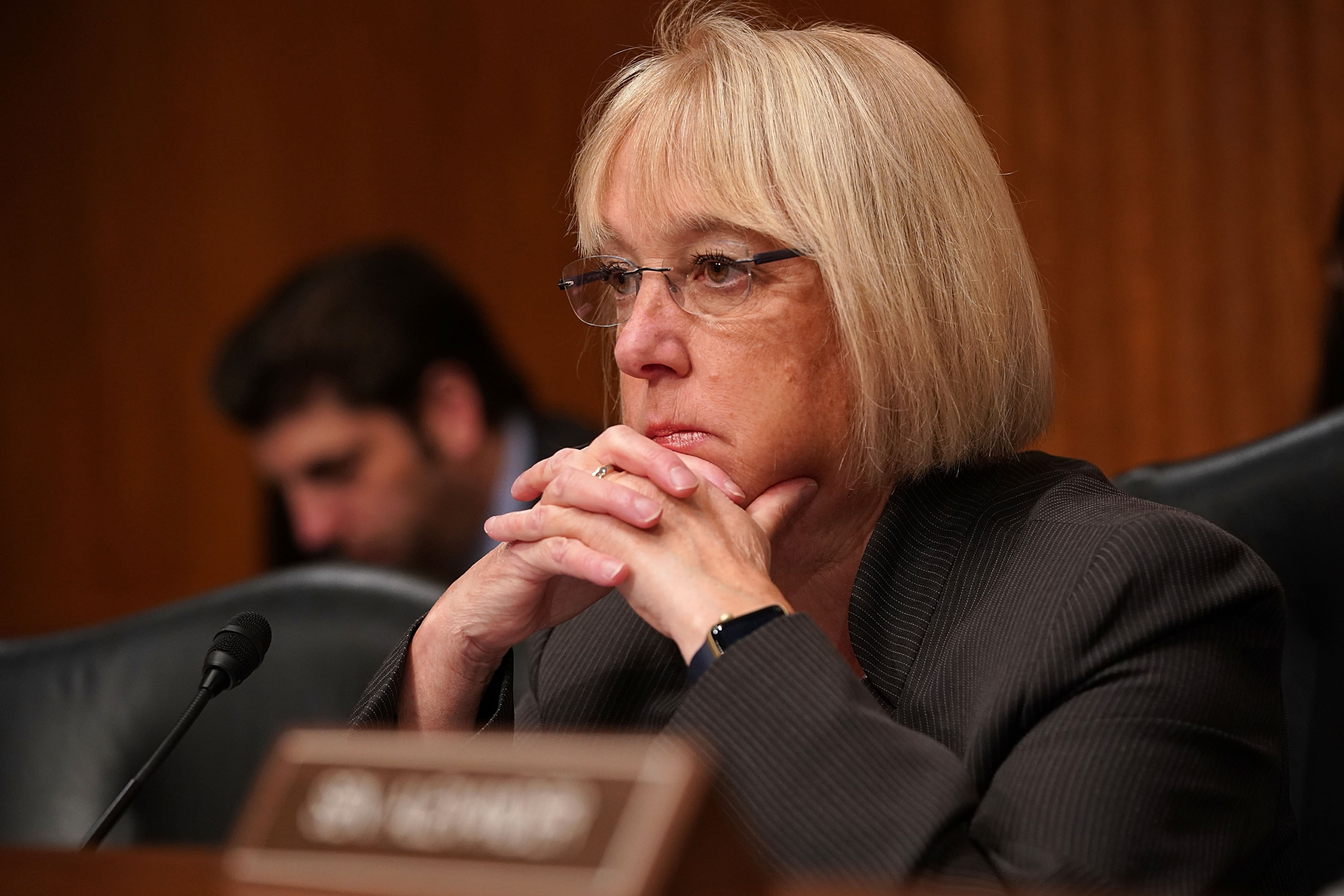 Thượng nghị sĩ Patty Murray tại Tòa nhà Văn phòng Thượng viện Dirksen trong khu Tòa nhà Quốc hội vào ngày 15/11/2017. (Ảnh: Chip Somodevilla/Getty Images)