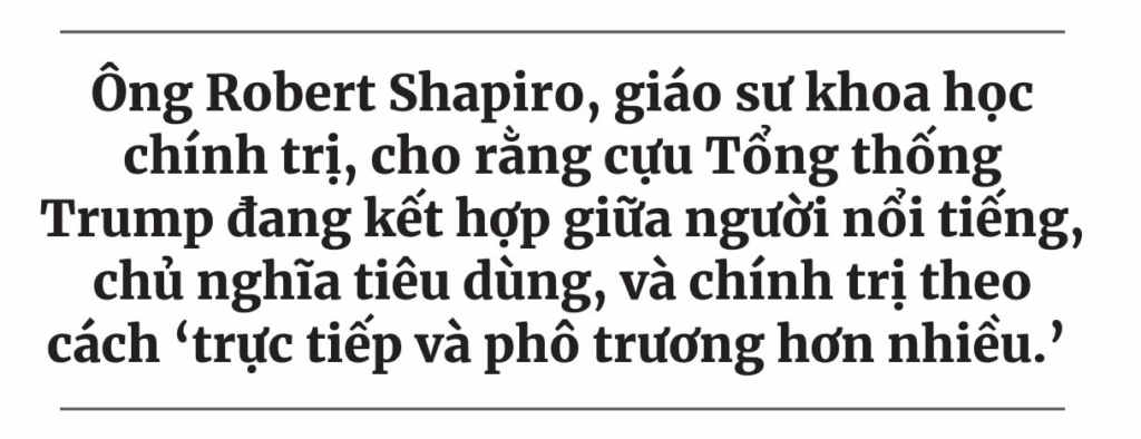 Cựu TT Trump đang tìm ra những cách thức mới để phá vỡ trò chơi chính trị, và những người ủng hộ ông thích điều đó