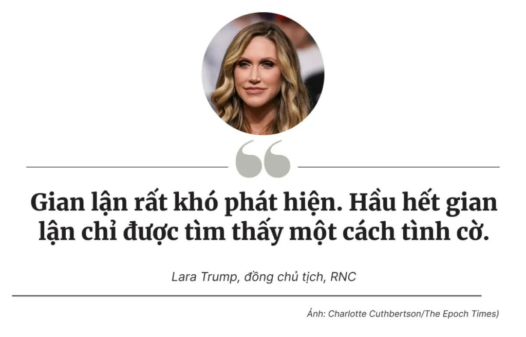 Bà Lara Trump chia sẻ cách Ủy ban Quốc gia Đảng Cộng Hòa (RNC) đang dấn thân vào cuộc đua theo cách khác