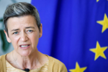 Phó Chủ tịch Ủy ban  u Châu Margrethe Vestager nói chuyện trong một cuộc phỏng vấn với Reuters tại Brussels hôm 28/08/2022. (Ảnh: Johanna Geron/Reuters)