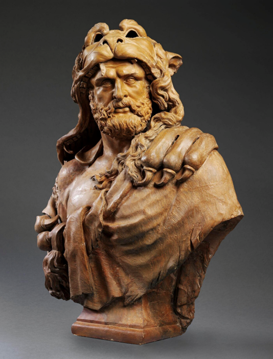 Bức tượng “Hercules” của điêu khắc gia Lucas Faydherbe, năm 1640 – 1650. Đất nung, Bảo tàng Victoria và Albert, Vương quốc Anh. (Ảnh: Tư liệu công cộng)