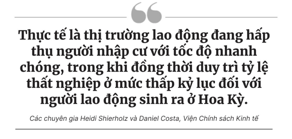 Sự hiện diện của hàng triệu người nhập cư bất hợp pháp mới che khuất tình trạng thực sự của nền kinh tế Hoa Kỳ