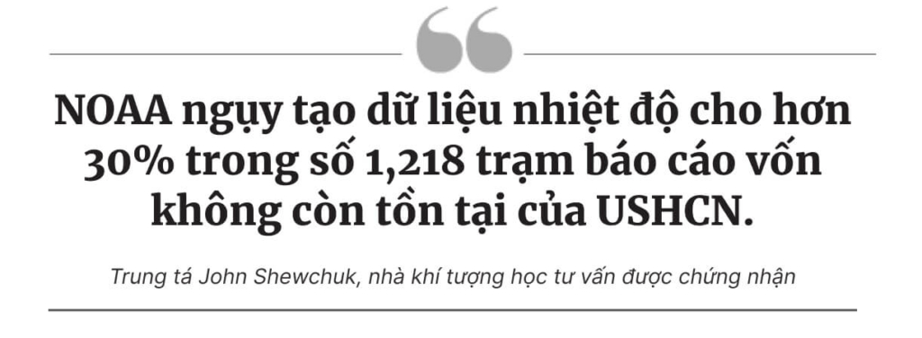 Ẩn đằng sau các chính sách khí hậu là dữ liệu từ các trạm nhiệt độ không còn tồn tại