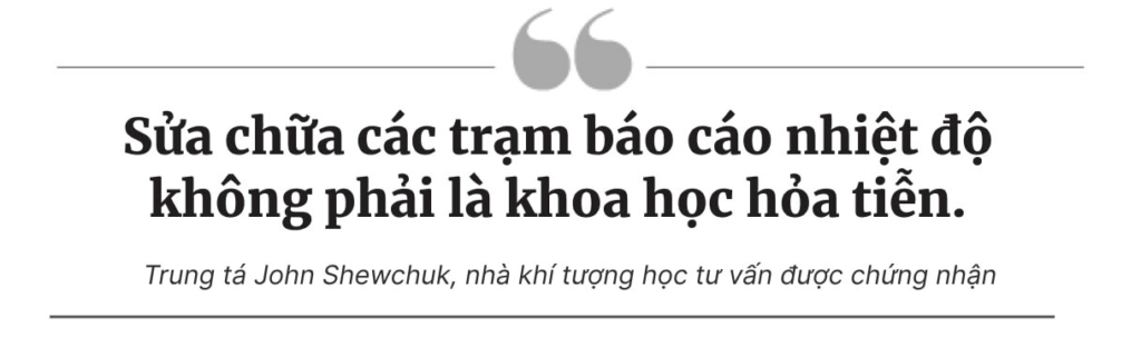 Ẩn đằng sau các chính sách khí hậu là dữ liệu từ các trạm nhiệt độ không còn tồn tại