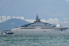 Siêu du thuyền Nord neo đậu ở vùng biển Hồng Kông vào ngày 07/10/2022, được cho là của ông Alexey Mordashov, một đồng minh của Tổng thống Nga Vladimir Putin đồng thời là nhà tài phiệt giàu thứ ba nước Nga. (Ảnh: Big Mack/The Epoch Times)