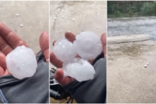 Mưa đá ở Nghệ An, hơn 200 ngôi nhà thủng mái