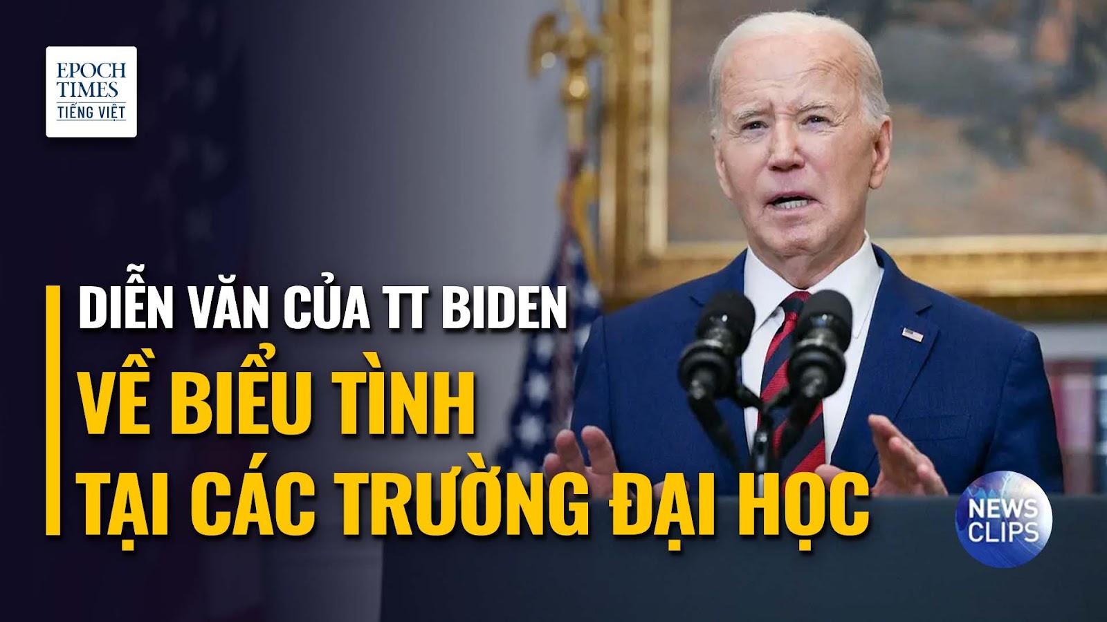 TT Biden có bài diễn văn về những sự kiện gần đây tại các trường đại học