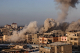 Quang cảnh Rafah ở phía nam Dải Gaza sau khi lệnh ngừng bắn kéo dài 7 ngày kết thúc, vào ngày 01/02/2023. (Ảnh: Said Khatib/AFP qua Getty Images)