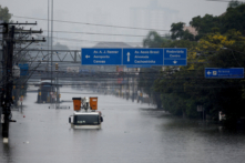 Một con đường ngập nước tại Porto Alegre, tiểu bang Rio Grande do Sul, Brazil, hôm 12/05/2024. (Ảnh: Adriano Machado/Reuters)