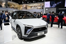 Xe NIO ES8 tham gia Triển lãm Công nghiệp Ô tô Quốc tế Thượng Hải lần thứ 19 vào ngày 19/04/2021. (Ảnh: Hector Retamal/AFP/Getty Images)