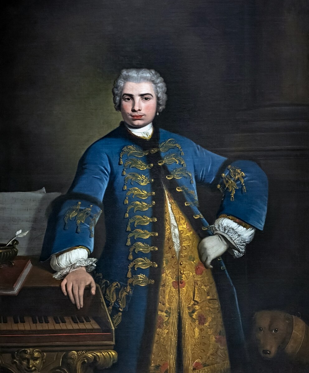 Tác phẩm “Portrait of Farinelli” (Chân dung ca sỹ Farinelli) của họa sỹ Bartolomeo Nazari, vẽ năm 1734 khi Farinelli 29 tuổi. (Ảnh: Tư liệu công cộng)
