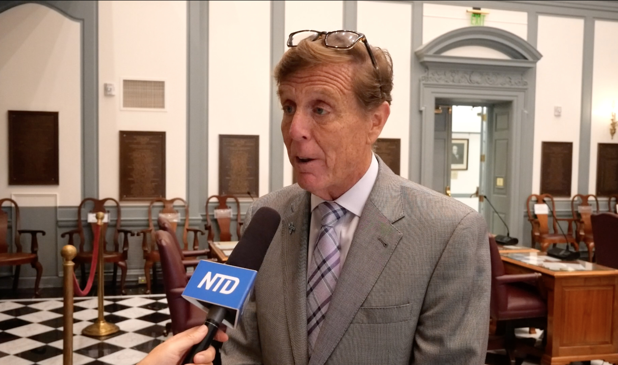 Dân biểu tiểu bang Delaware Michael Romane nói chuyện với NTD, hôm 20/06/2024. (Ảnh: Andrew Li/The Epoch Times)