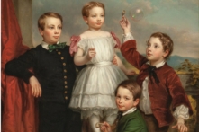 Bức họa “Chân dung trẻ em,” họa sỹ George Augustus Baker Jr., năm 1853. Tranh sơn dầu trên vải canvas. Thành phố New York, Hoa Kỳ. (Ảnh: Tư liệu công cộng)