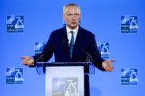 Tổng Thư ký NATO Jens Stoltenberg tổ chức một cuộc họp báo tại Hội nghị thượng đỉnh NATO 2024 ở Hoa Thịnh Đốn hôm 10/07/2024. (Ảnh: Kevin Dietsch/Getty Images)