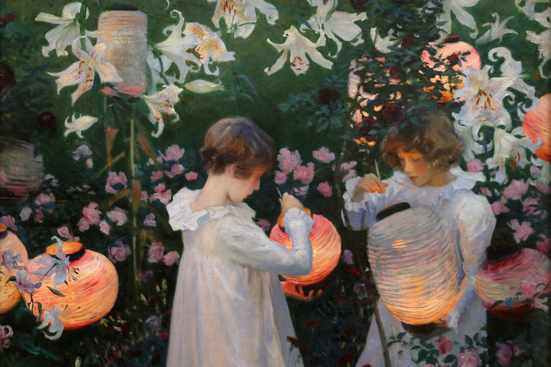 Bức tranh “Carnation, Lily, Lily, Rose” (Cẩm Chướng, Huệ Tây, Huệ Tây, Hoa Hồng), vẽ từ năm 1885 đến năm 1886, của họa sỹ John Singer Sargent. Sơn dầu trên vải canvas; 154 cm x 174 cm. Bảo tàng Tate Britain, London. (Ảnh: Sailko/CC BY 4.0 Deed)
